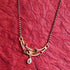 22 Carat Gold Short Black Beads And White Stonegold Chain |Mangalsutra 7.62g by Mahita Collections